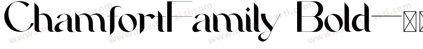 ChamfortFamily Bold字体转换